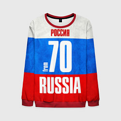 Свитшот мужской Russia: from 70, цвет: 3D-красный