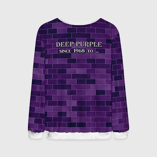 Мужской свитшот Deep Purple / 3D-Белый – фото 2