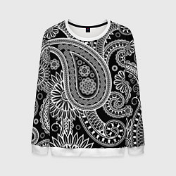 Свитшот мужской Paisley, цвет: 3D-белый