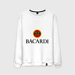 Свитшот хлопковый мужской Bacardi, цвет: белый
