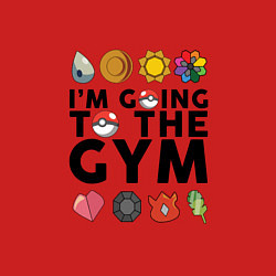 Свитшот хлопковый мужской Pokemon Im going to the gym (black), цвет: красный — фото 2