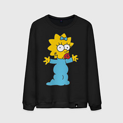 Мужской свитшот Maggie Simpson