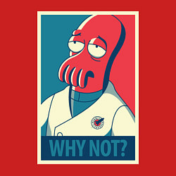 Свитшот хлопковый мужской Zoidberg: Why not?, цвет: красный — фото 2