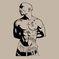 Свитшот хлопковый мужской 2pac, цвет: миндальный — фото 2