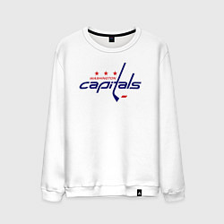 Свитшот хлопковый мужской Washington Capitals, цвет: белый