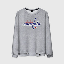 Свитшот хлопковый мужской Washington Capitals, цвет: меланж