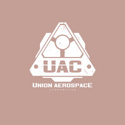 Свитшот хлопковый мужской UAC, цвет: пыльно-розовый — фото 2