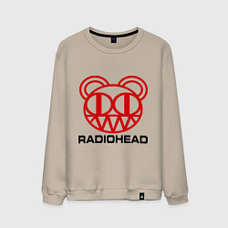 Свитшот хлопковый мужской Radiohead, цвет: миндальный