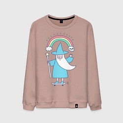 Свитшот хлопковый мужской Skate mage, цвет: пыльно-розовый