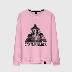 Свитшот хлопковый мужской Captain Black, цвет: светло-розовый