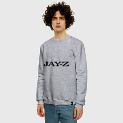 Свитшот хлопковый мужской Jay-Z, цвет: меланж — фото 2