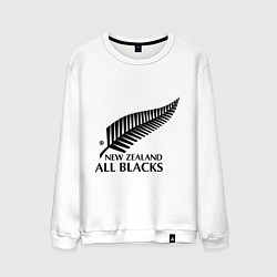 Свитшот хлопковый мужской New Zeland: All blacks, цвет: белый