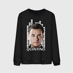 Свитшот хлопковый мужской EQ: Quintino, цвет: черный