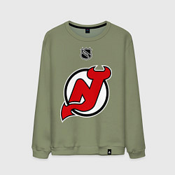 Свитшот хлопковый мужской New Jersey Devils: Kovalchuk 17, цвет: авокадо