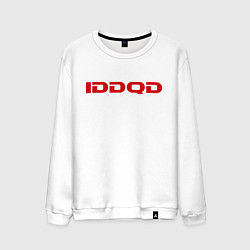 Свитшот хлопковый мужской IDDQD Doom, цвет: белый