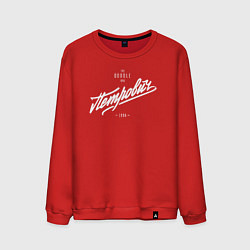 Свитшот хлопковый мужской Петрович/Doodle Bro, цвет: красный