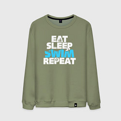 Мужской свитшот Eat sleep swim repeat