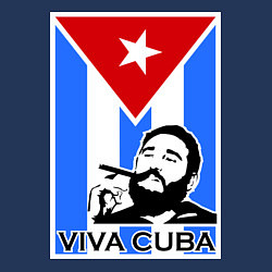 Свитшот хлопковый мужской Fidel: Viva, Cuba!, цвет: тёмно-синий — фото 2