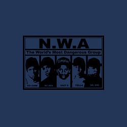 Свитшот хлопковый мужской NWA, цвет: тёмно-синий — фото 2