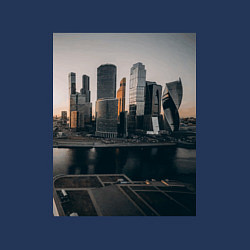 Свитшот хлопковый мужской Moscow City, цвет: тёмно-синий — фото 2