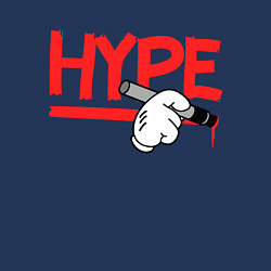 Свитшот хлопковый мужской Hype Hands, цвет: тёмно-синий — фото 2
