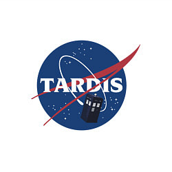Свитшот хлопковый мужской Tardis NASA, цвет: белый — фото 2