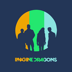 Свитшот хлопковый мужской Imagine Dragons: Evolve, цвет: тёмно-синий — фото 2