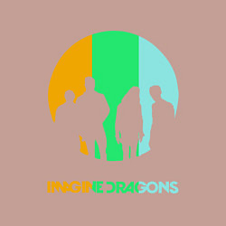 Свитшот хлопковый мужской Imagine Dragons: Evolve, цвет: пыльно-розовый — фото 2