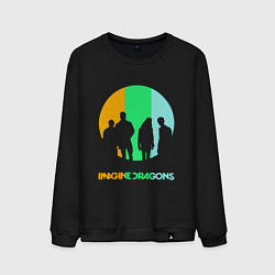 Свитшот хлопковый мужской Imagine Dragons: Evolve, цвет: черный