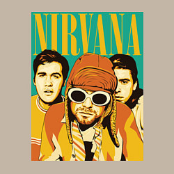 Свитшот хлопковый мужской Nirvana, цвет: миндальный — фото 2