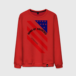 Свитшот хлопковый мужской Sons of Anarchy: USA, цвет: красный