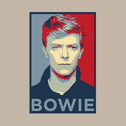 Свитшот хлопковый мужской Bowie Poster, цвет: миндальный — фото 2