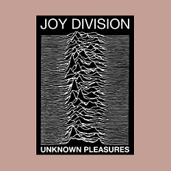 Свитшот хлопковый мужской Joy Division: Unknown Pleasures, цвет: пыльно-розовый — фото 2