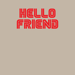 Свитшот хлопковый мужской Hello Friend, цвет: миндальный — фото 2