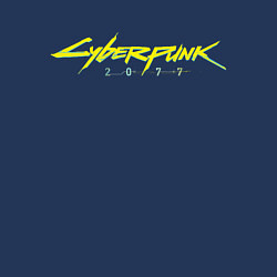 Свитшот хлопковый мужской Cyberpunk 2077, цвет: тёмно-синий — фото 2