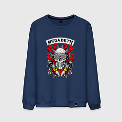 Свитшот хлопковый мужской Megadeth Rocker, цвет: тёмно-синий