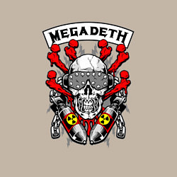 Свитшот хлопковый мужской Megadeth Rocker, цвет: миндальный — фото 2