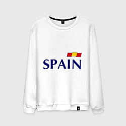 Свитшот хлопковый мужской Сборная Испании: 9 номер, цвет: белый