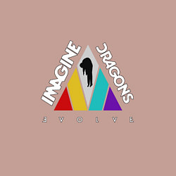 Свитшот хлопковый мужской Imagine Dragons: Evolve, цвет: пыльно-розовый — фото 2
