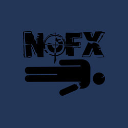 Свитшот хлопковый мужской NOFX crushman, цвет: тёмно-синий — фото 2