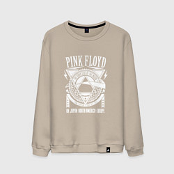 Свитшот хлопковый мужской Pink Floyd, цвет: миндальный
