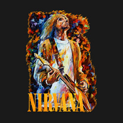 Свитшот хлопковый мужской Cobain Art, цвет: черный — фото 2