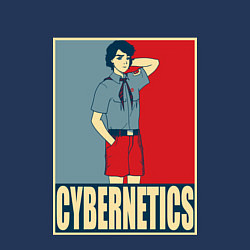 Свитшот хлопковый мужской Cybernetics, цвет: тёмно-синий — фото 2