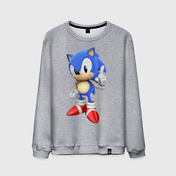 Свитшот хлопковый мужской Classic Sonic, цвет: меланж