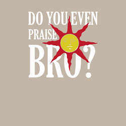 Свитшот хлопковый мужской Do You Even Praise Bro?, цвет: миндальный — фото 2