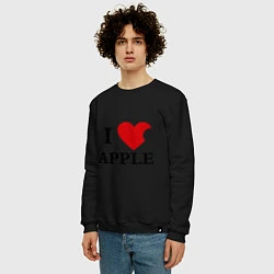 Свитшот хлопковый мужской Love Apple, цвет: черный — фото 2
