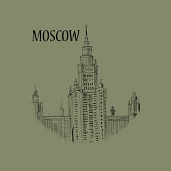 Свитшот хлопковый мужской Moscow MSU, цвет: авокадо — фото 2