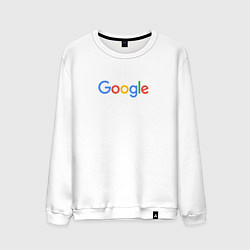 Свитшот хлопковый мужской Google, цвет: белый