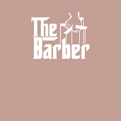 Свитшот хлопковый мужской The Barber Godfather, цвет: пыльно-розовый — фото 2