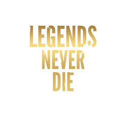 Свитшот хлопковый мужской Legends Never Die: Gold, цвет: белый — фото 2